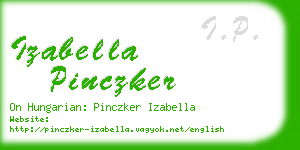 izabella pinczker business card